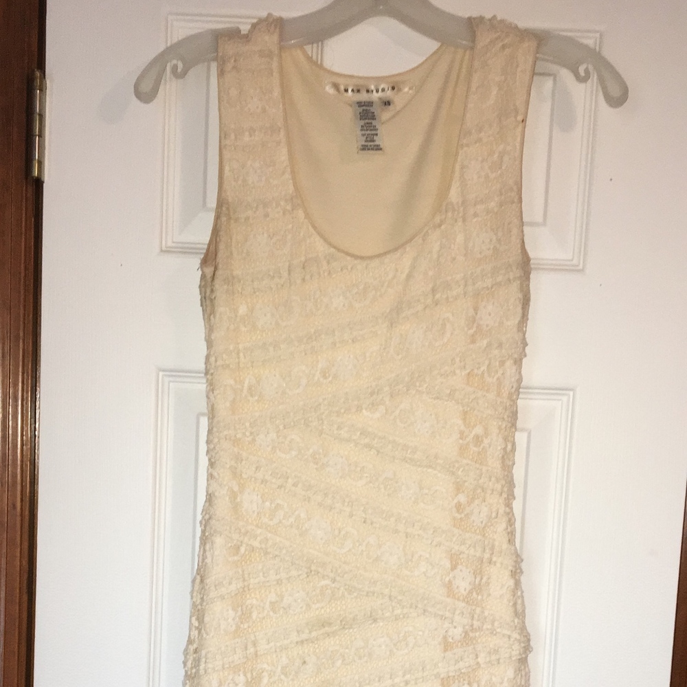 Cream Lace Summer Dress